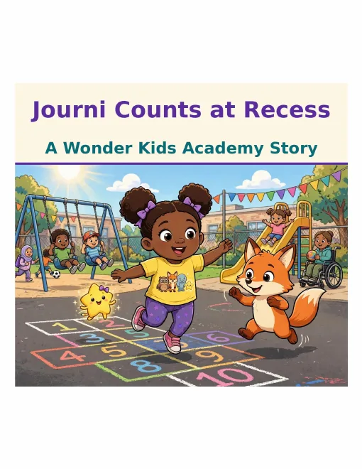 Journi Counts at Recess book cover